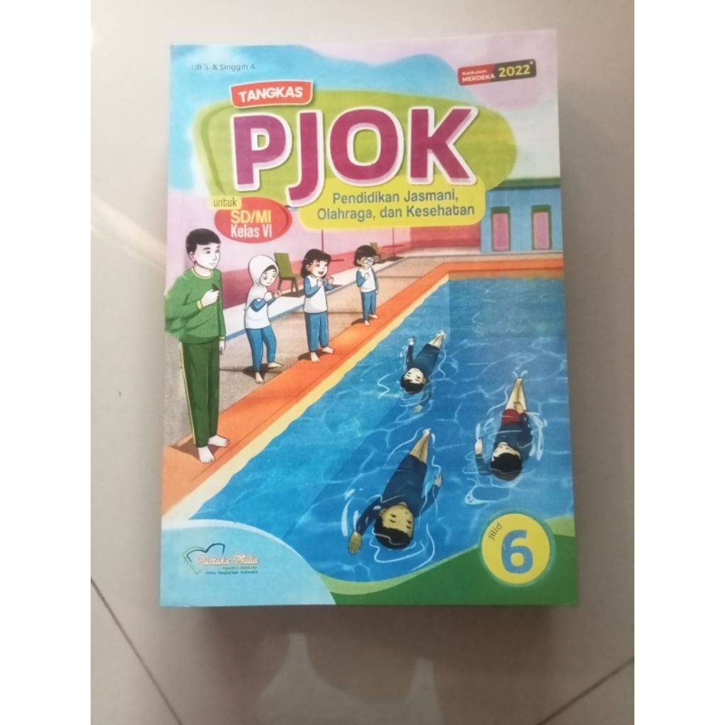 buku PJOK kelas 6 SD pustaka mulia
