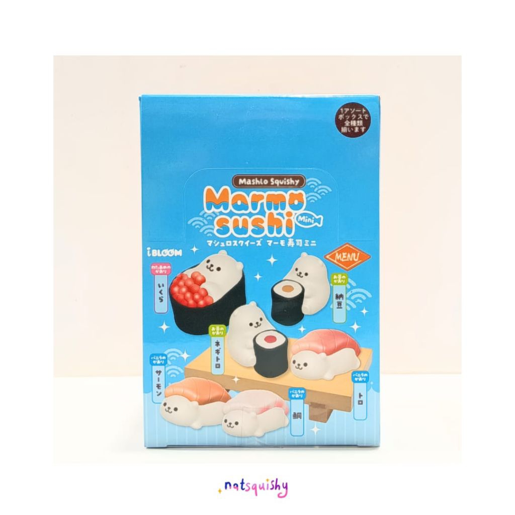 Natsquishy - Squishy Ibloom Mashlo Marmo Sushi/Marmo Sweet/Marmo Bread Blind Box