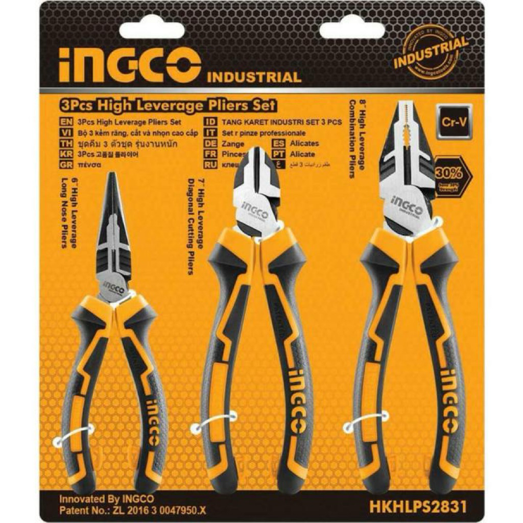 set tang Ingco industrial 3 pcs (HKPS08318)