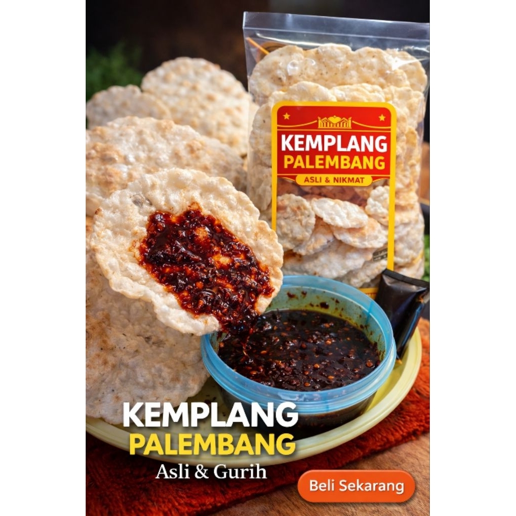 Kemplang Tunu  – Renyah Gurih – Cemilan Khas Palembang