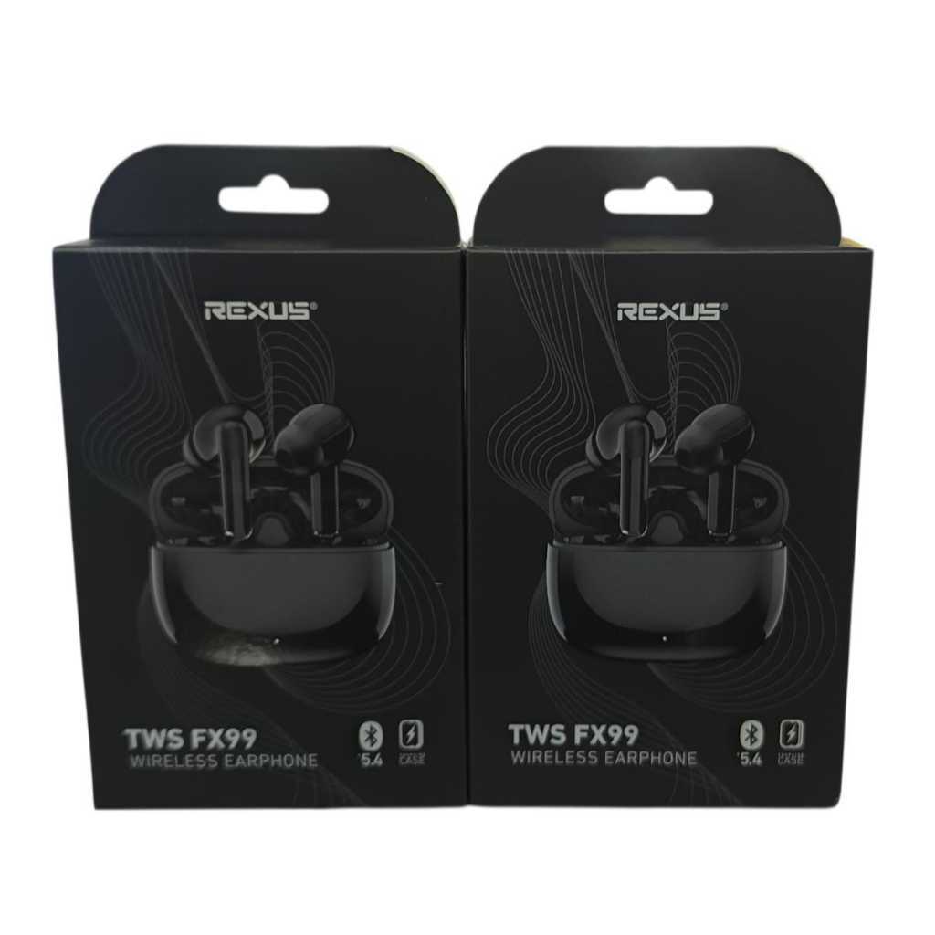 REXUS Earphone Bluetooth TWS V5.4 FX99 Deep Bass & Support Voice