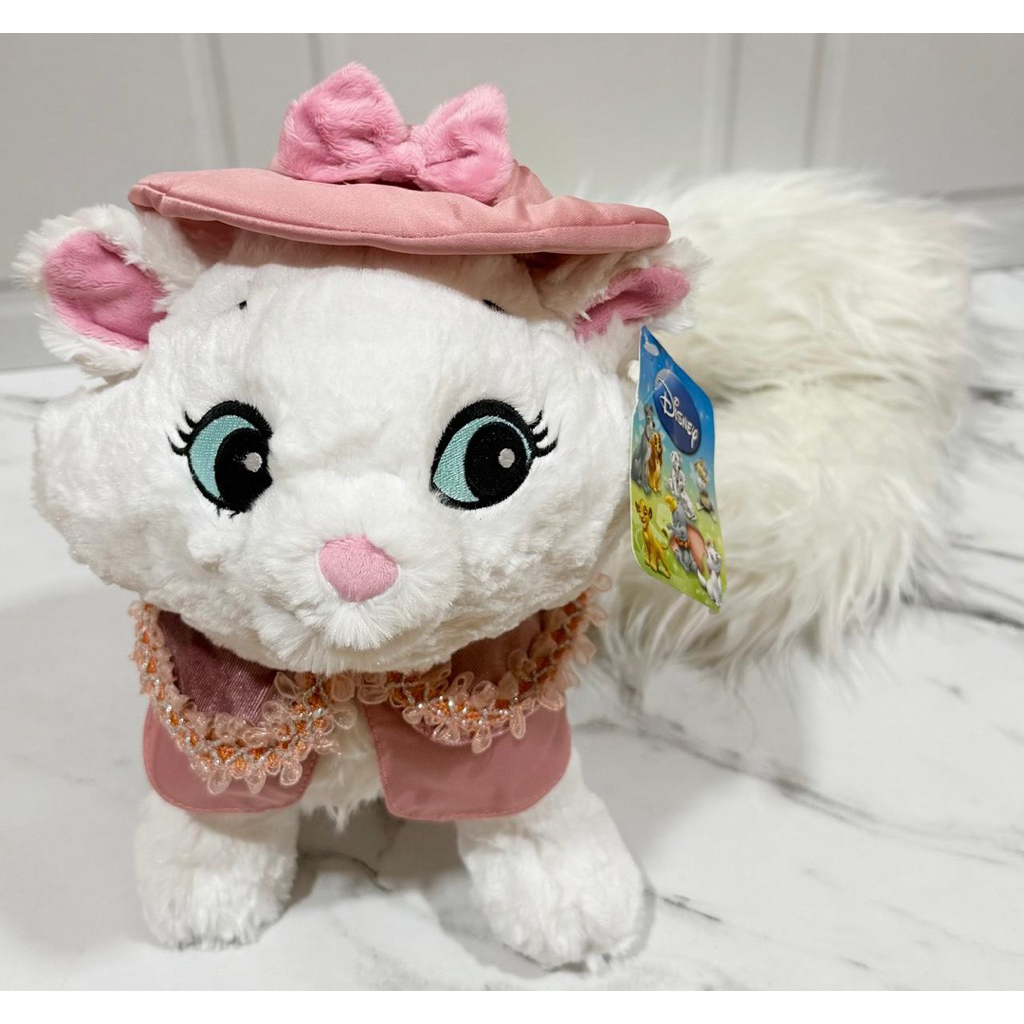 Boneka Plushie Marie Cat The Aristocrats Long Tail Boa (Ekor Panjang) Disney Parks Authentic Origina