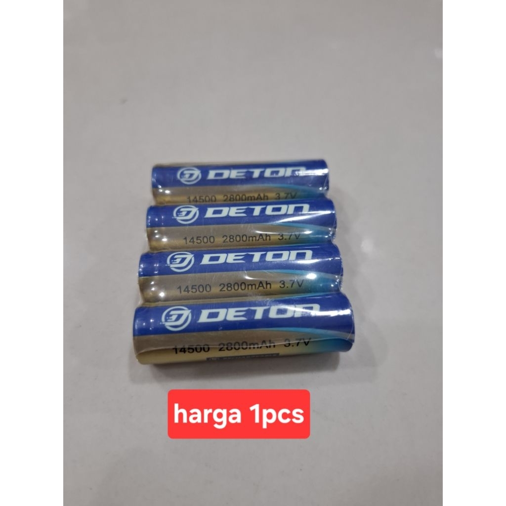 Baterai Cas AA 3.7V Deton Baterai Recharge A2 Baterai Cas Isi Ulang AA 3.7 Volt harga per 1pcs