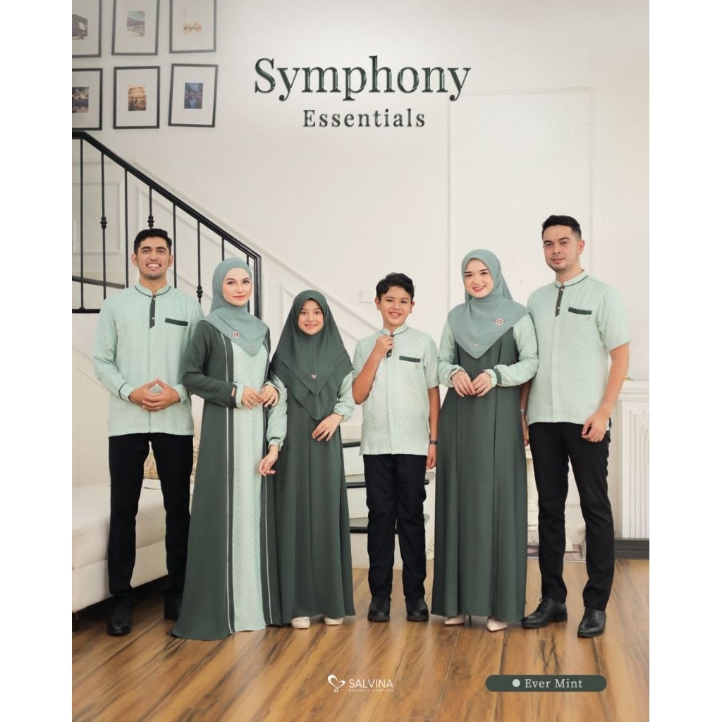 [READY]SYMPHONY SARIMBIT SERIES BY SALVINA HIJAB || SARIMBIT KELUARGA TERLARIS || GAMIS & KOKO WARNA