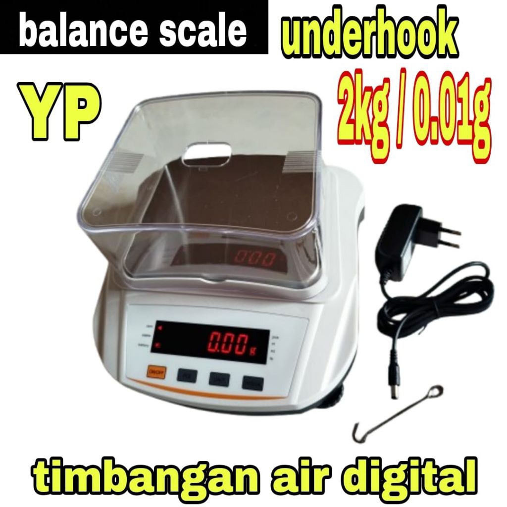 (mvp) 2kg/2000gr 0.01g timbangan digital emas timbangan air digital 2000gr 0,01g