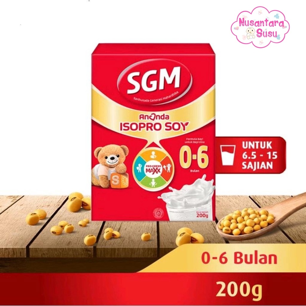 Susu Formula SGM Ananda ISOPRO SOY (Soya) 0-6 Bulan 200gr