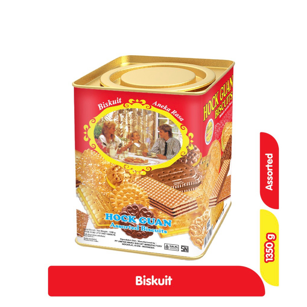 UBM Hock Guan Assorted Biskuit Kaleng 1350 g