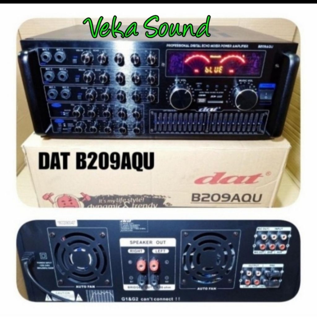 Amplifier Karaoke DAT B209AQU /B 209AQU /B209 AQU USB Bluetooth Original