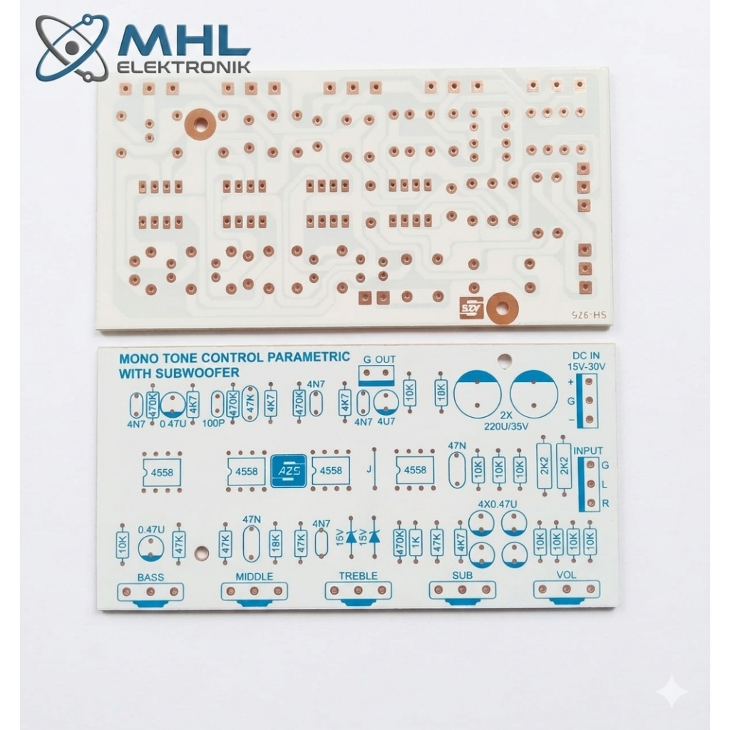 PCB Mono Tone Control Parametrik With Subwoofer SH 375
