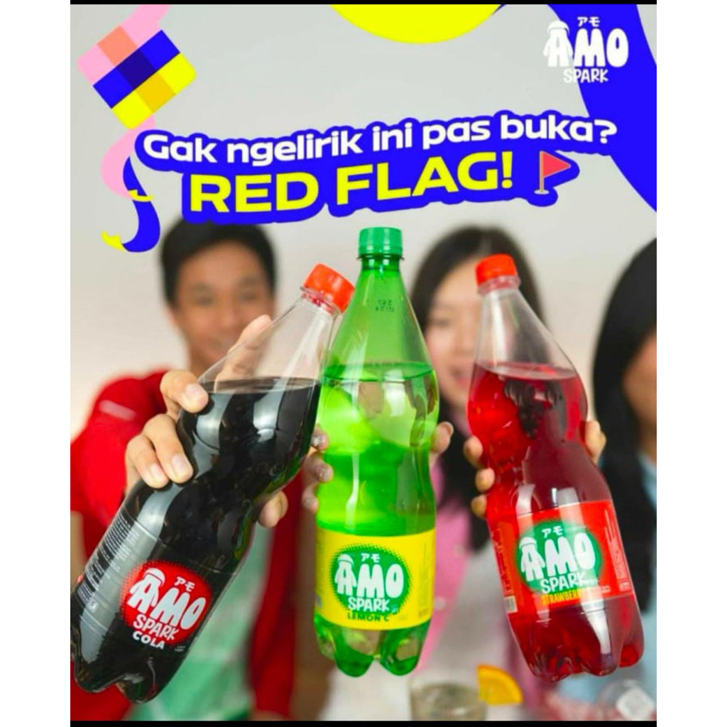 Amo spark 1 paket isi 3 botol random 1,1 liter