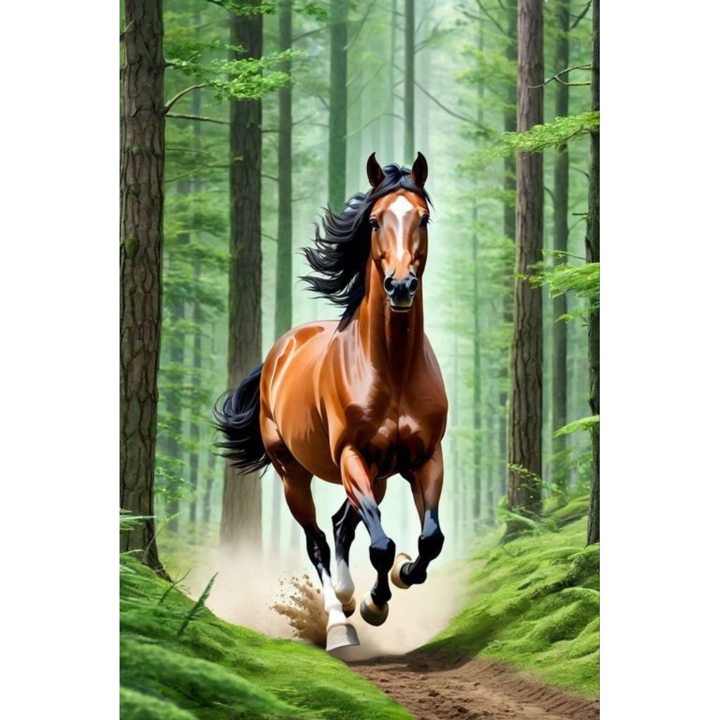 POSTER CETAK JUMBO,KUDA HIASAN DINDING BISA COD