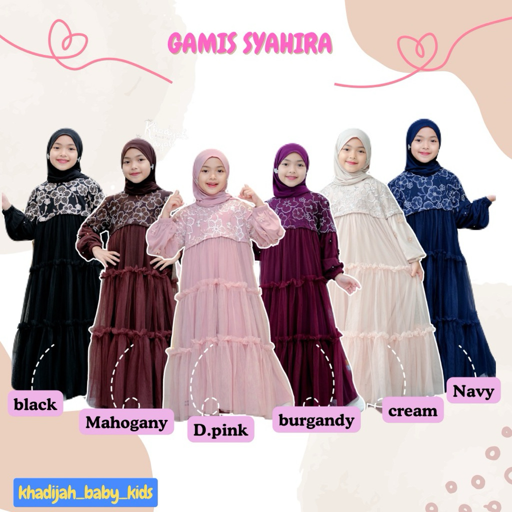 Gamis Syahira ( Set hijab )