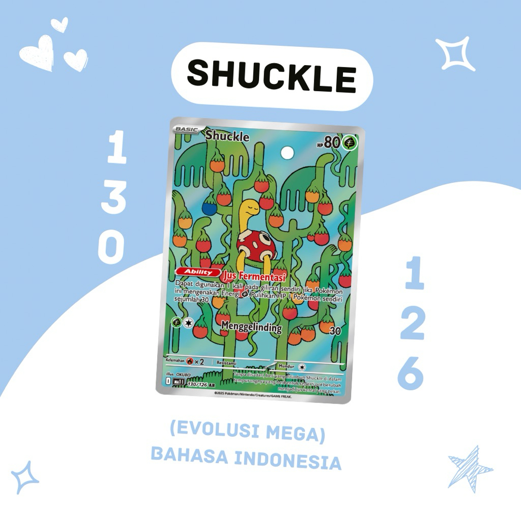 Shuckle AR MA1 130/126 Pokemon TCG Indonesia