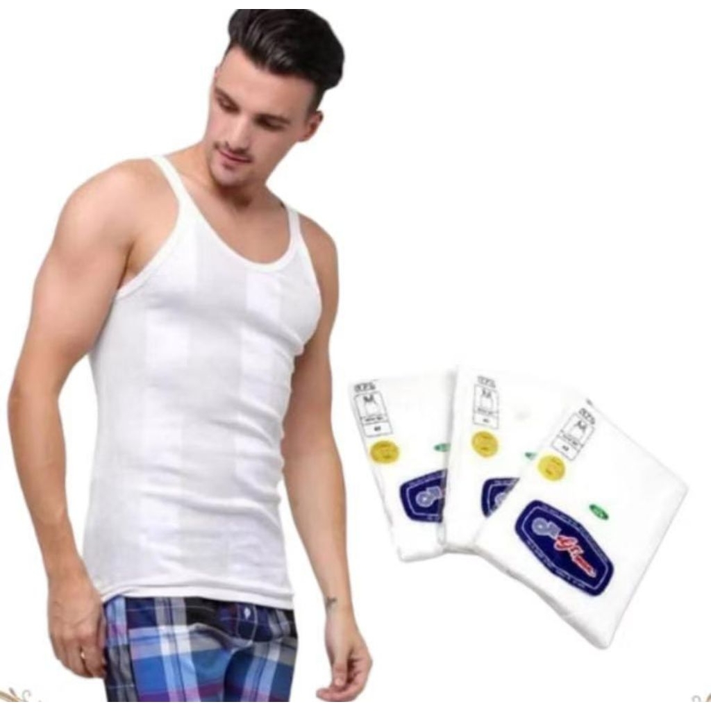 1Pcs Singlet Pria GT MAN Original 302B Kaos Kutang Singlet Gt Man Kaos Dalam Pria