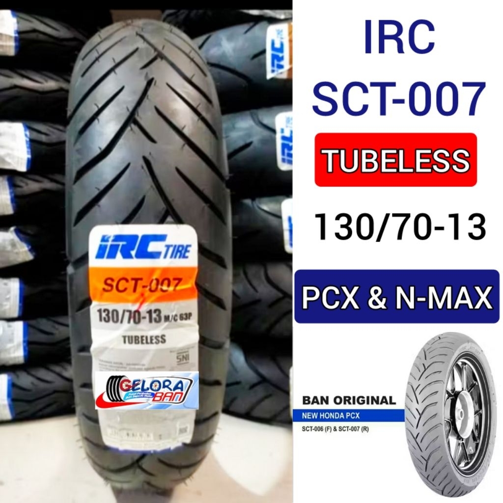Ban Matic Tubeless Irc Sct-007 130/70-13 ban irc 130/70-13 ban pcx nmax ban tubles 130/70-13 ban mon