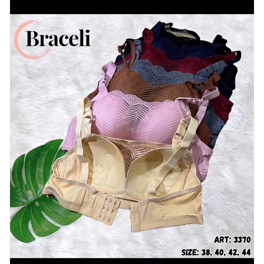 3 Pcs Bra Kemben Tiana Teli Twineery Hanabra Toyazi 701 Kait 4 Cup Besar Tanpa Kawat Nyaman