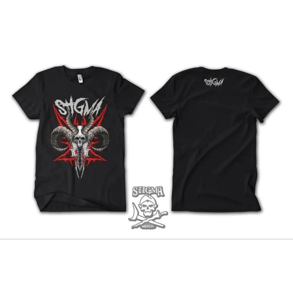 Kaos baju T-shirt Original STIGMA MERCH pria wanita dewasa lengan pendek bahan cotton combed reaktif