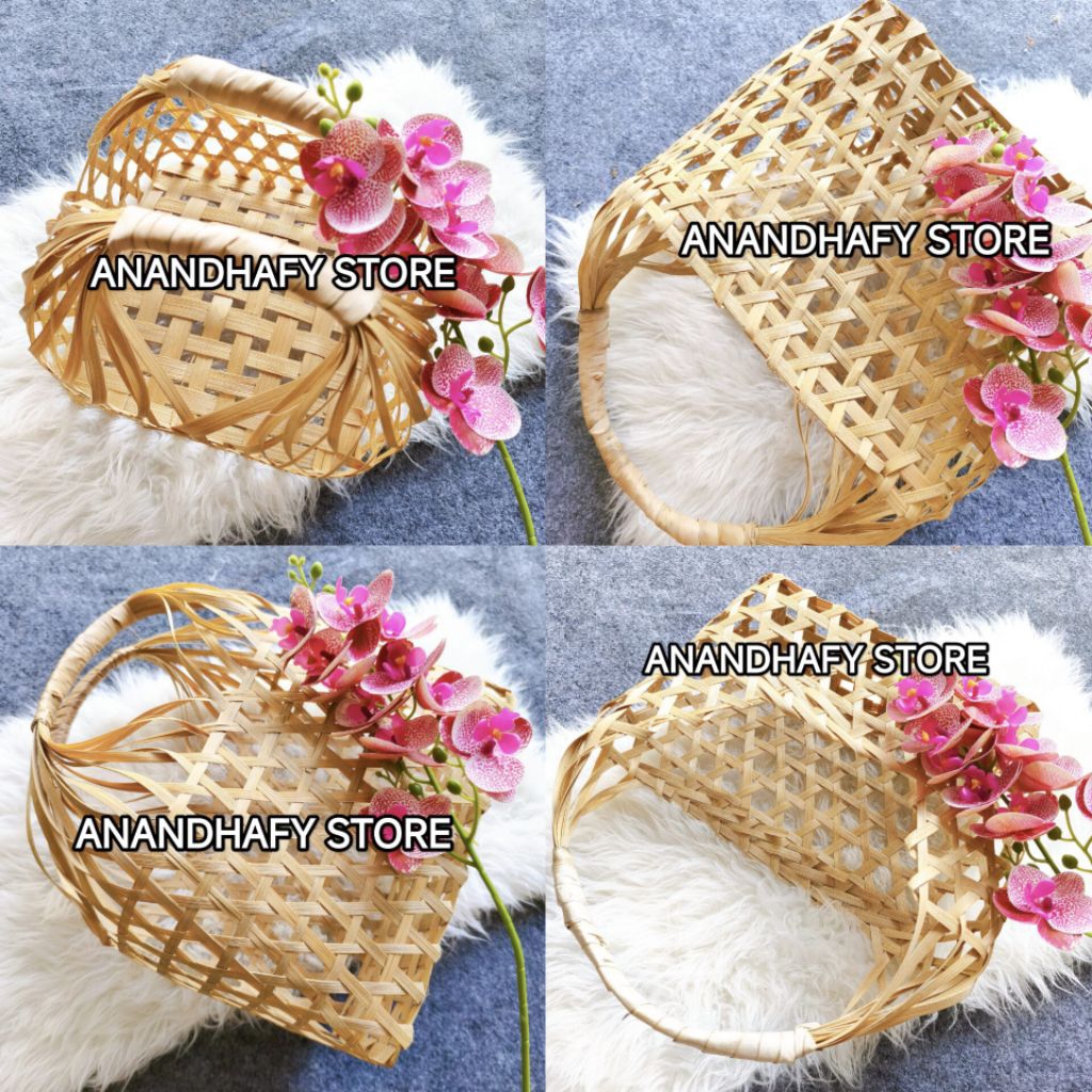 KERANJANG BAMBU BESAR JUMBO KERANJANG BAMBU KETUPAT KERANJANG BUAH KERANJANG PARCEL KERANJANG HAJATA