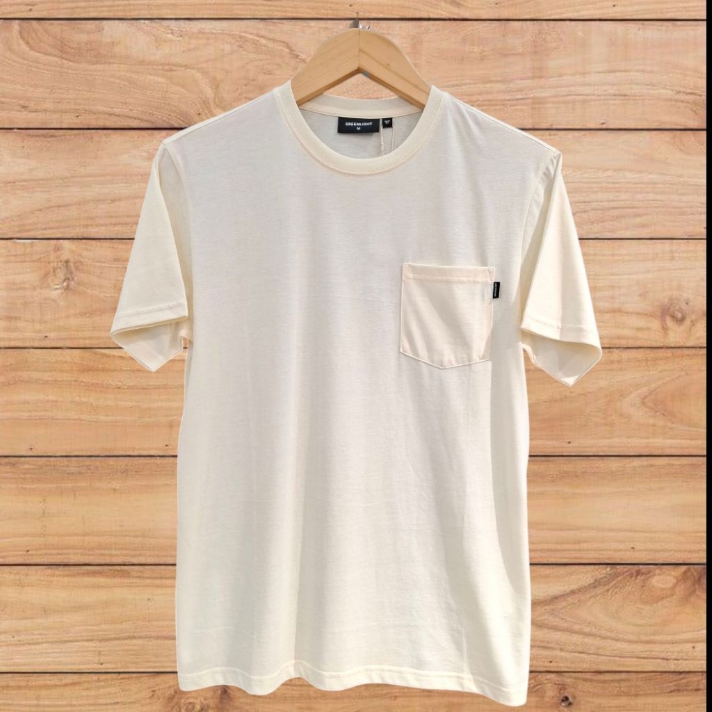 Greenlight Kaos Polos Pria Basic Pocket Slim Fit Cotton Quadra Original 040326