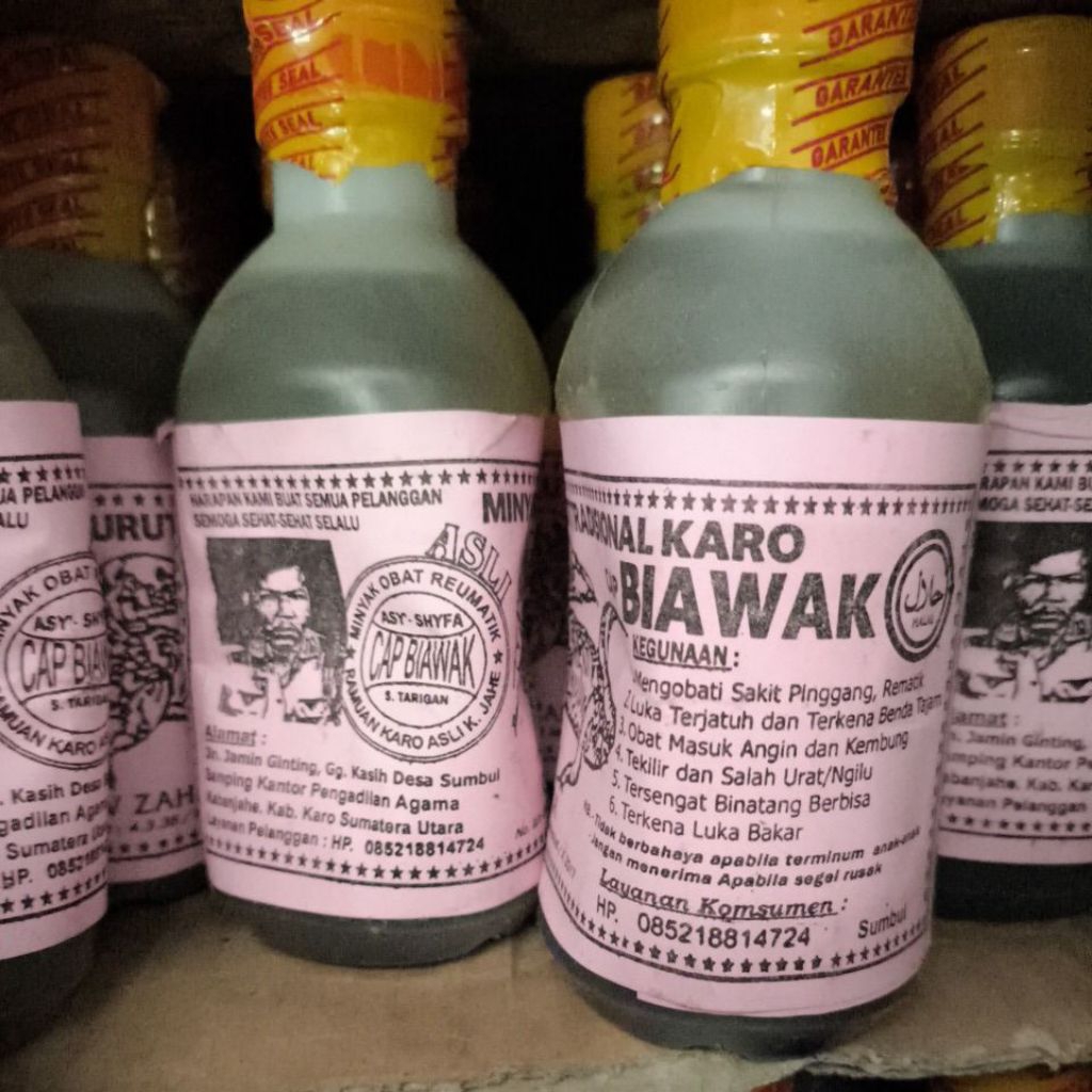 Minyak Karo Cap Biawak Asli Original
