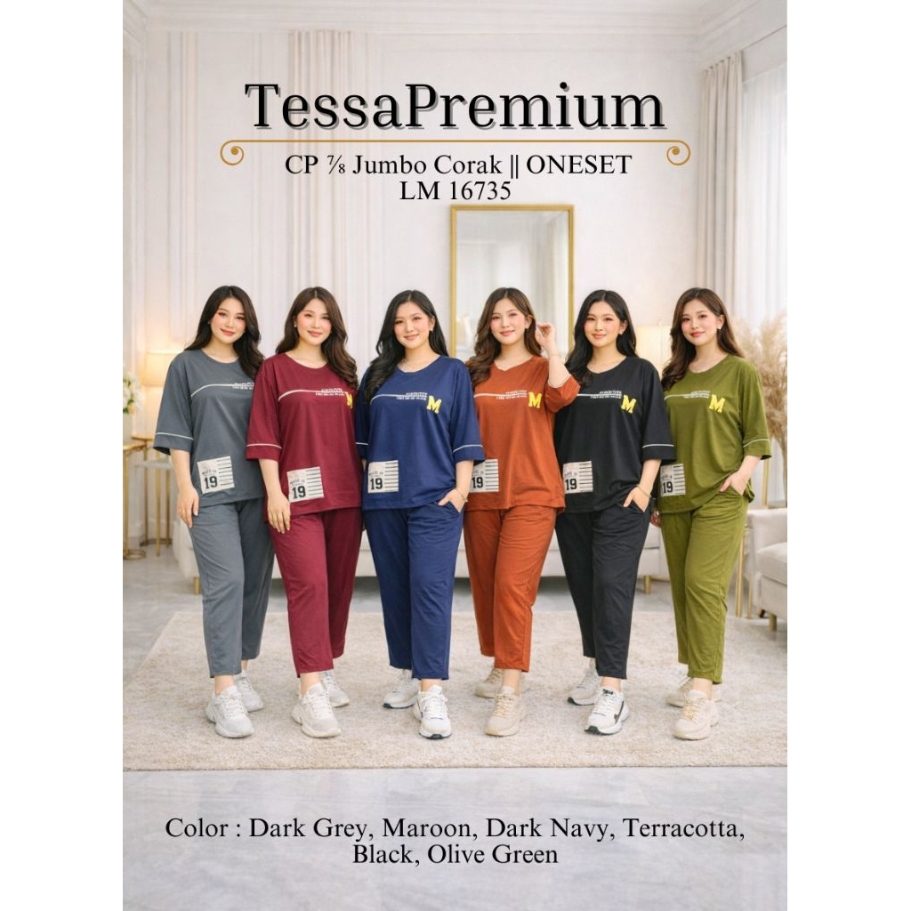 TOKO AFIQAH BUKITTINGGI - BAJU TIDUR TESSA JUMBO