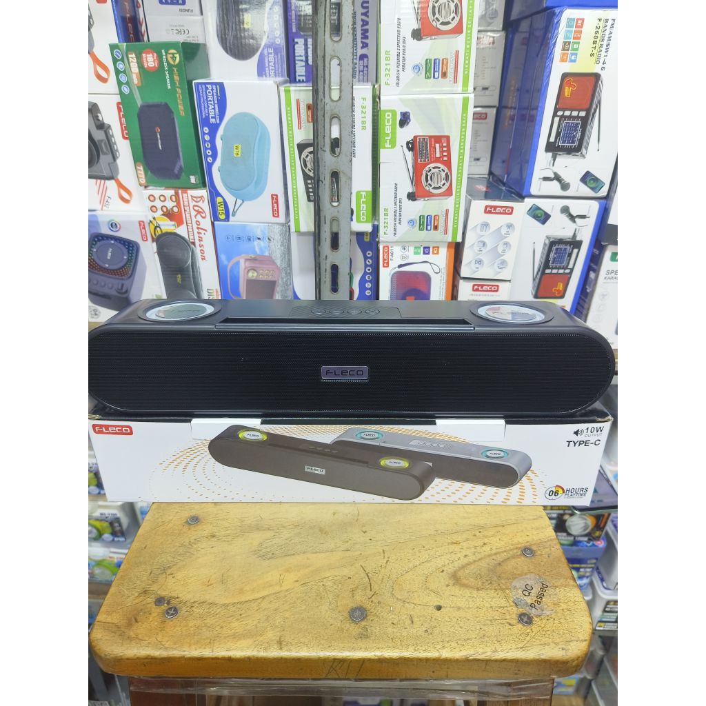 Fleco F-410E Speaker Dhamak Wireless Soundbar / Speaker Bluetooth Lampu Led