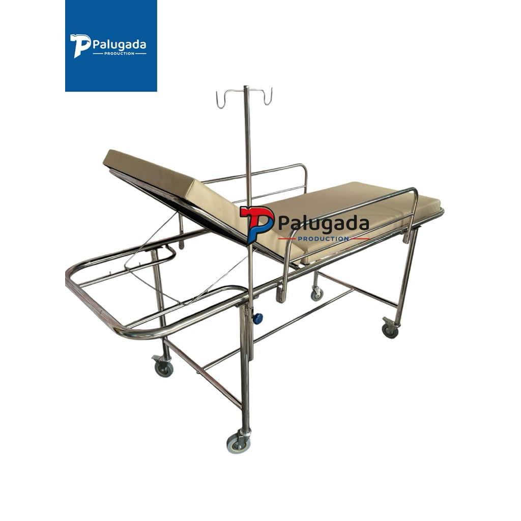 Brangkar Dorong Pasien Sederhana Stainless