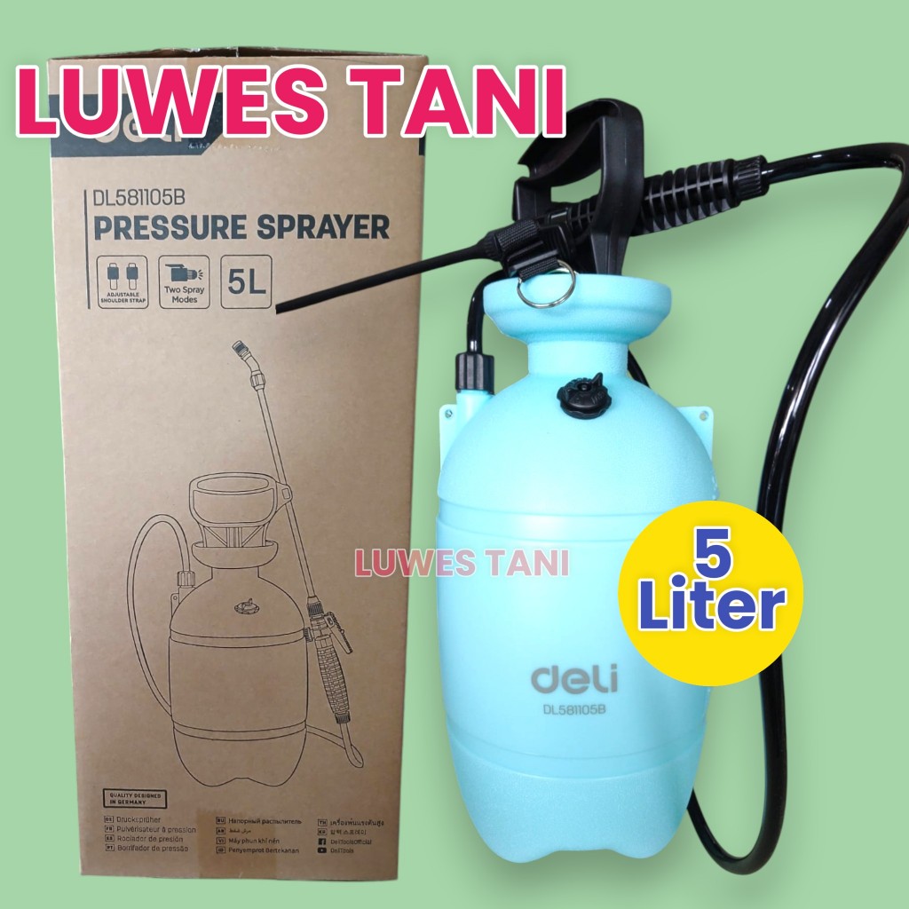 tangki semprot deli 5 liter manual plastik awet
