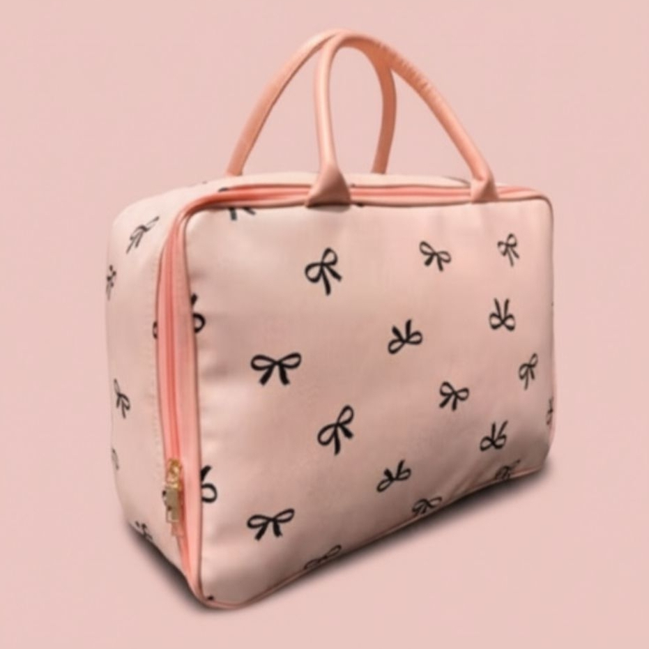 Tas travel wanita tas koper jinjing motif pita