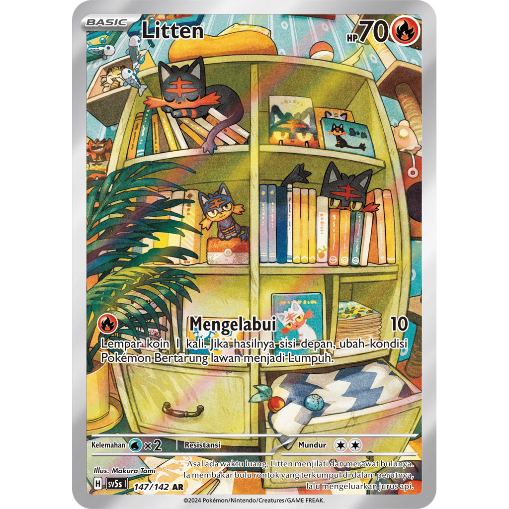 POKEMON TCG LITTEN AR 147/142 INDONESIA