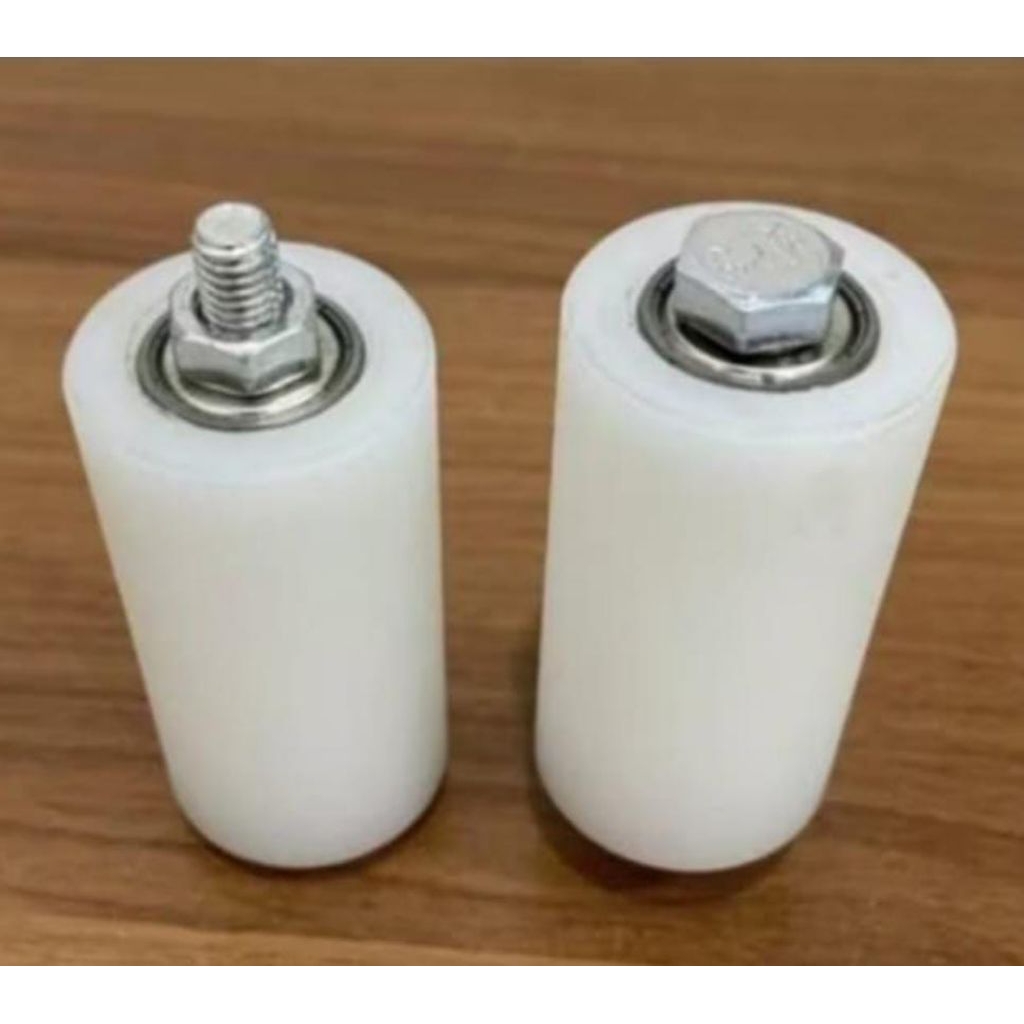 roda nylon teflon 35mm 1 1/4" roda nilon bearing pagar garasi gerbang