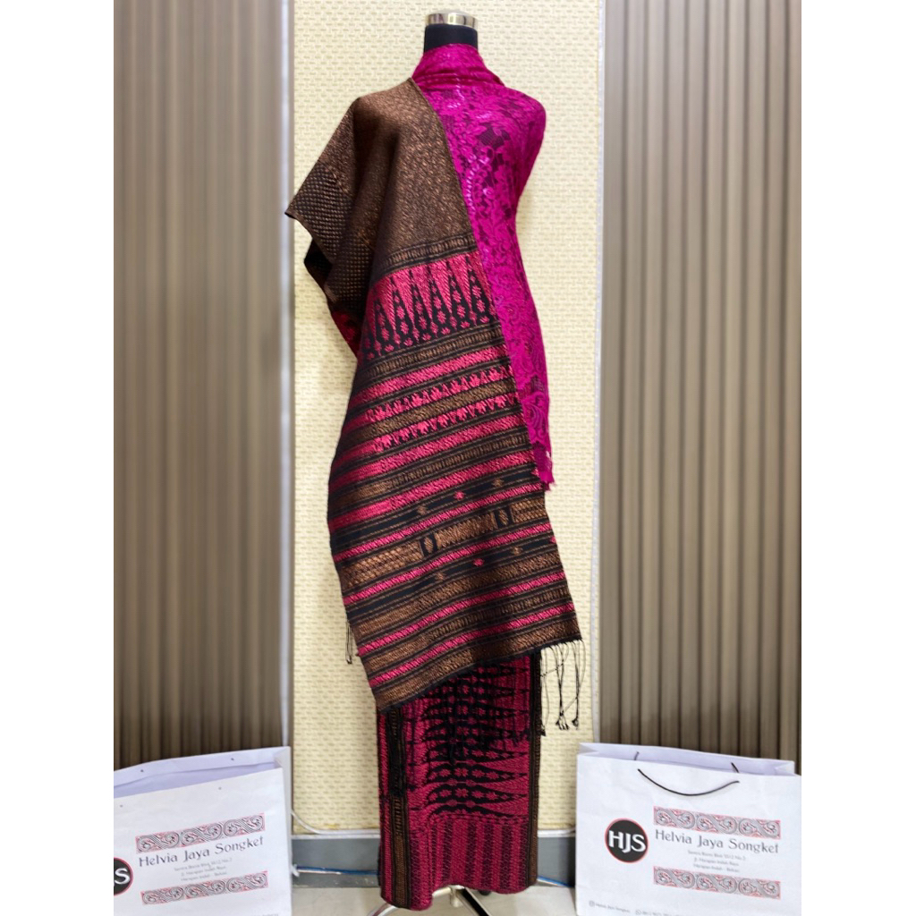 Tumtuman Exclusive Full Kristal Sutra Kopi Gosong Tumpal Pink Fanta