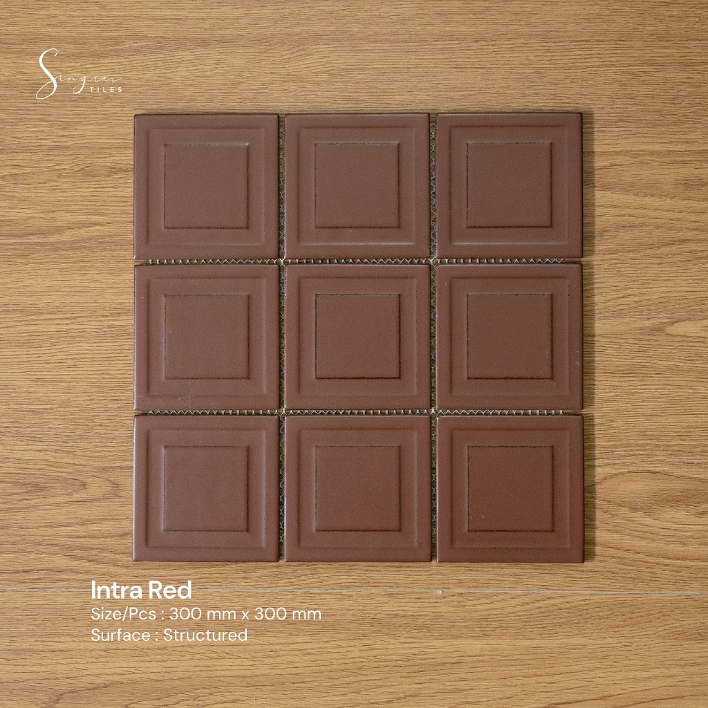 Singres Tiles - Red Intra Singres Mosaic Tiles
