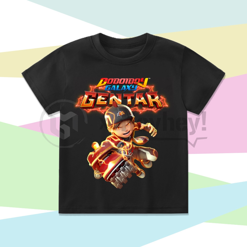 Kaos Anak Boboiboy Gentar Baju Anak Boboiboy Galaxy Gentar Gratis Cetak Nama
