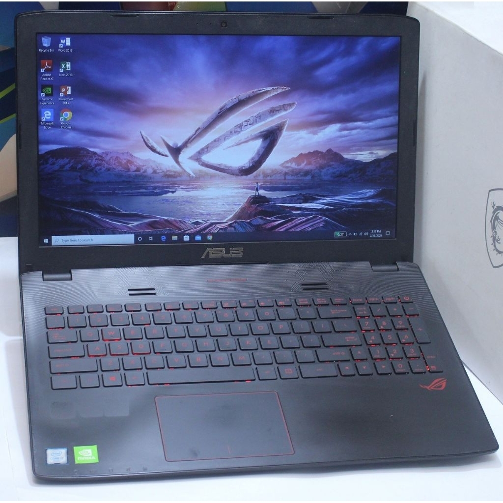 Jual Laptop Gaming ASUS ROG GL552V Core i7 SkyLake NVIDIA GTX Bekas
