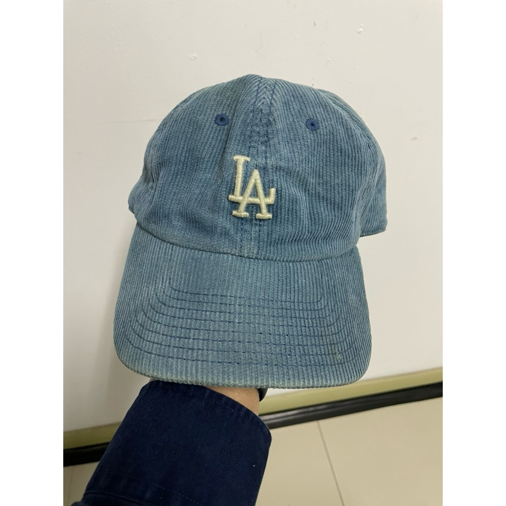 Topi Courdurouy Los Angeles Dodgers American Needle Mens Biru Vintage 90s Original