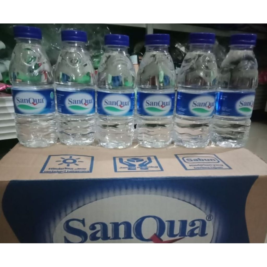 AMDK Sanqua botol mini 220 ml isi 24 buah