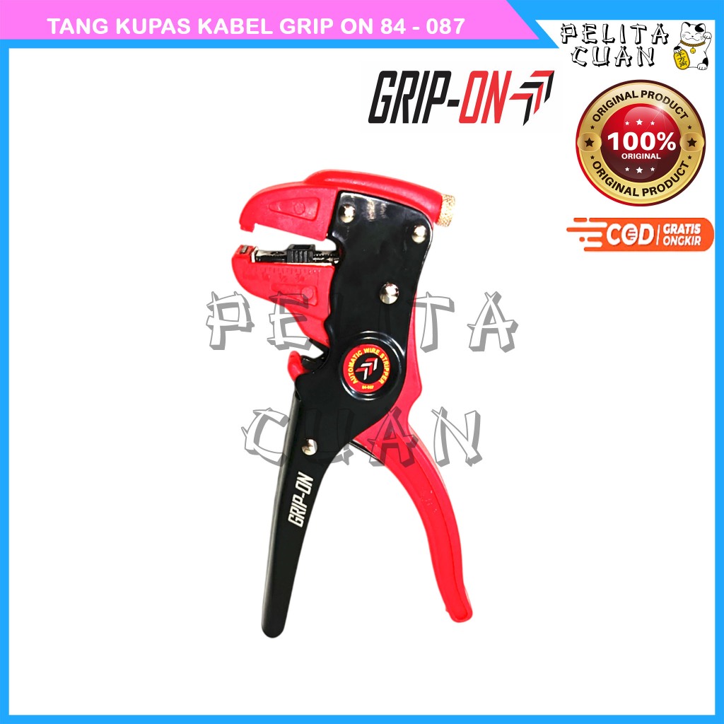 Tang Kupas Potong Kabel Grip On – Tang Listrik Kupas Kabel Multifungsi