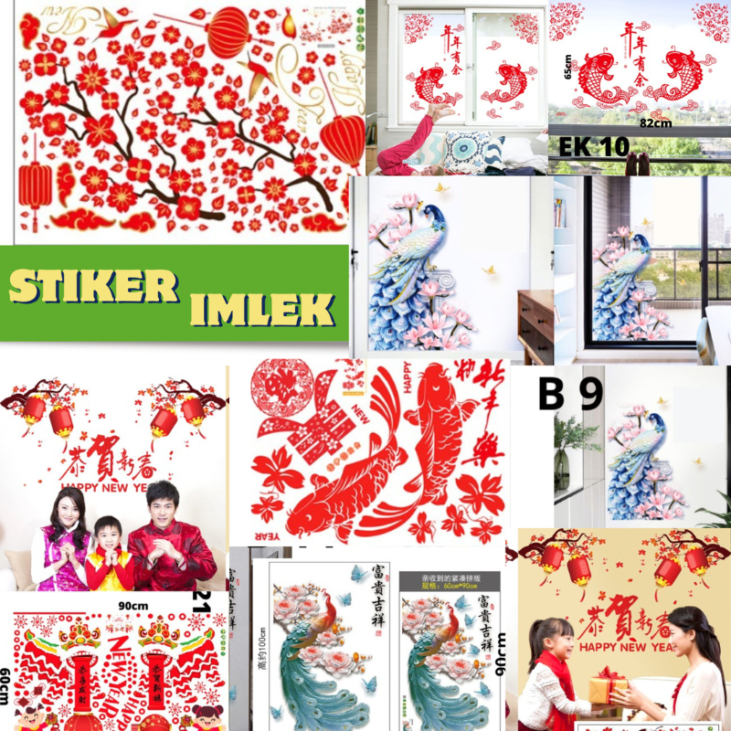WALL STICKER DINDING IMLEK IMLEX WALLSTICKER TAHUN BARU CINA CHINA CHINESE NEW YEAR 2023 WALLPAPER U