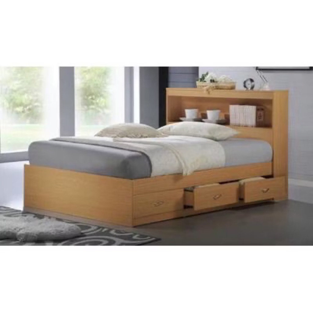 Tempat Tidur Minimalis Jati 90x200