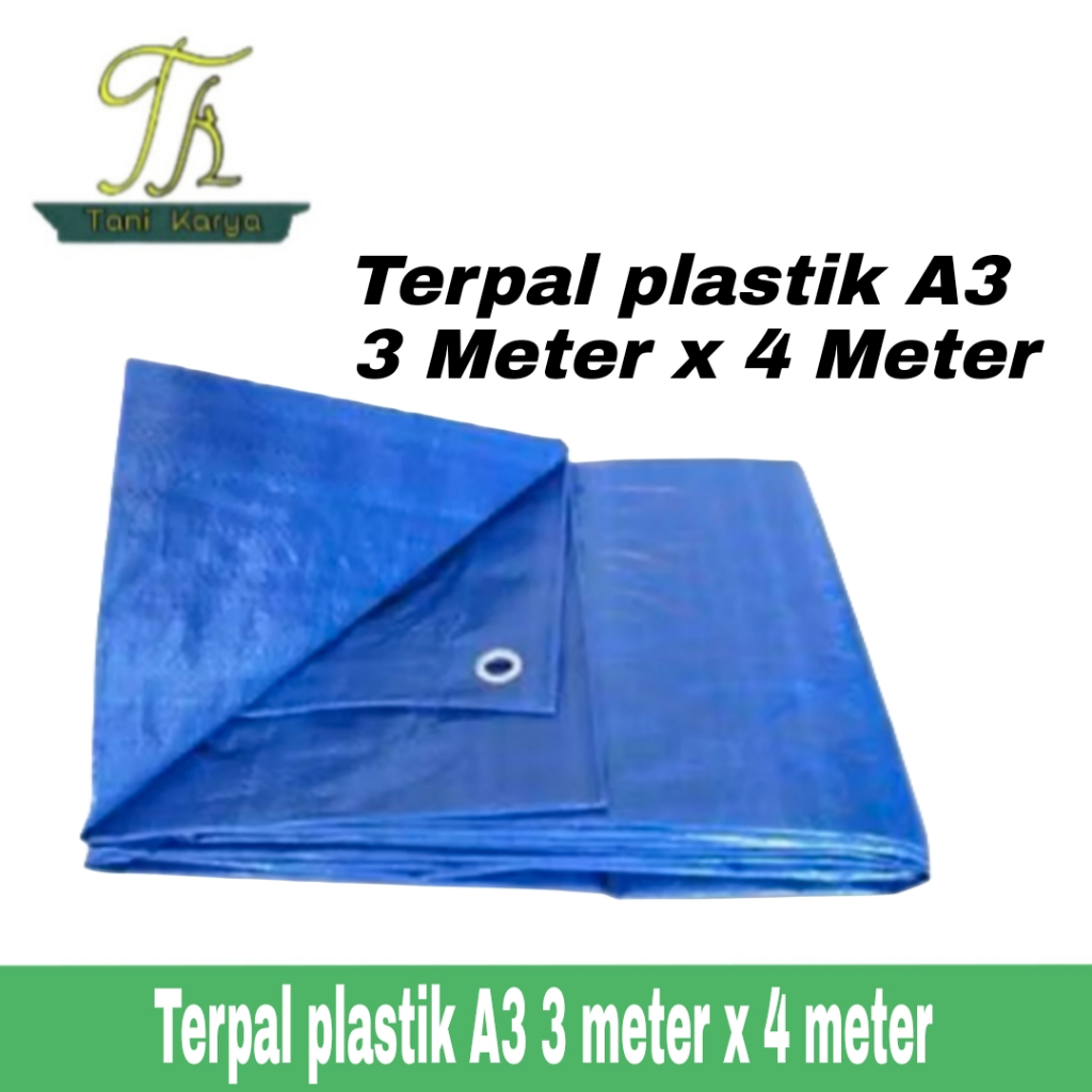 TERPAL PLASTIK A3 3 METER x 4 METER / 3x4 METER
