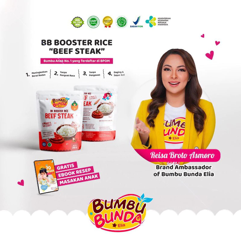 Bumbu Bunda Elia BB Booster Rice 6+ /beef steak [a02430]