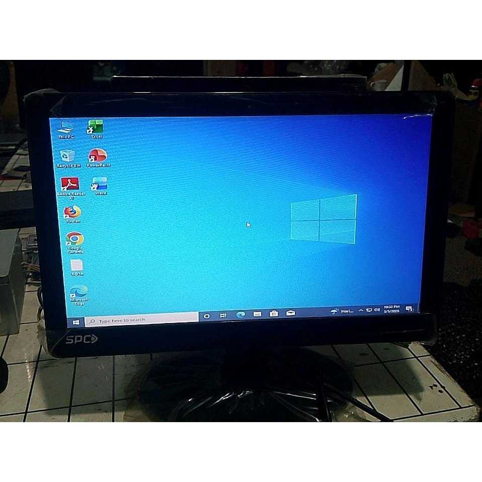 Monitor/LCD PC SPC 16inch include kabel Power