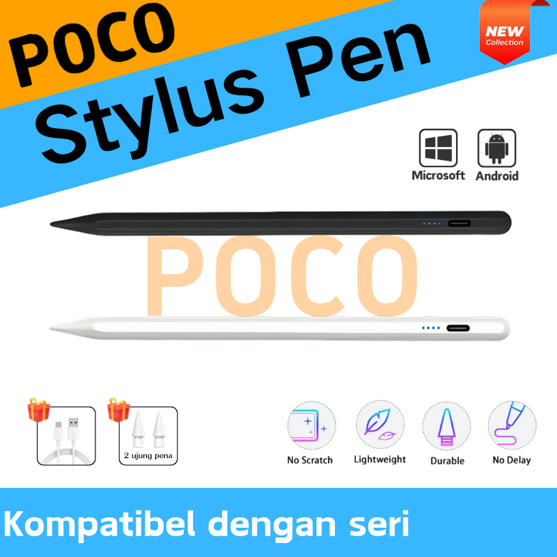 Stylus pen for POCO Pad 5G/Pad X1/Pad M1/Focus Pen POCO Tablet Multifungsi. Alat menggambar dan melu