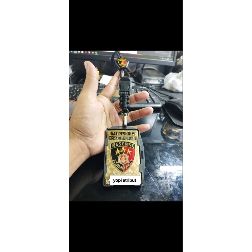 id plat name tag lanyard tactical penyidik reserse reskrim polri free custom
