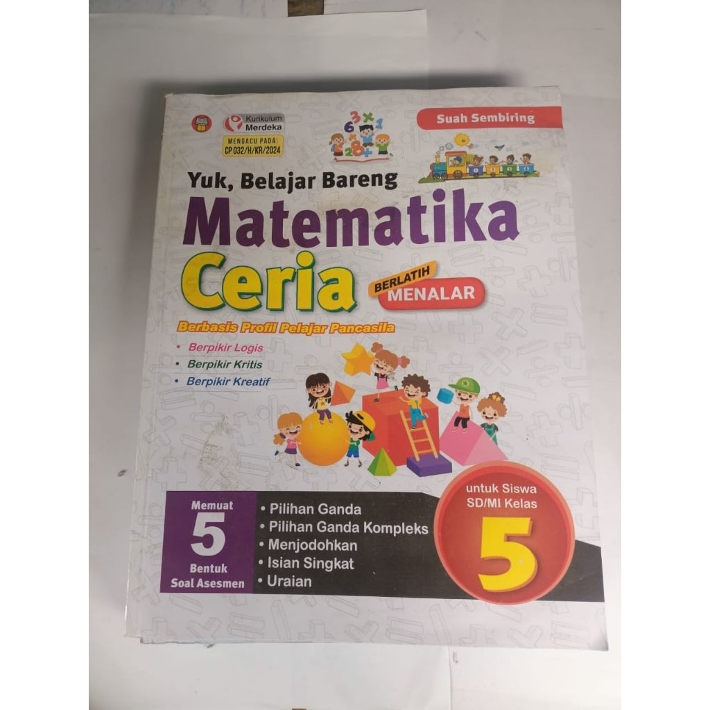 buku matematika ceria kelas 5 SD penerbit Yrama Widya kurikulum merdeka