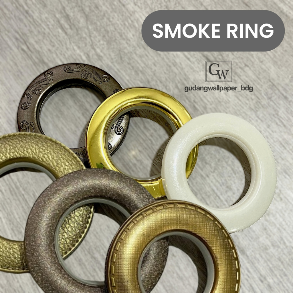 Smoke Ring Lubang Gordyn Aksesoris Gorden Smokering Premium 2 Motif