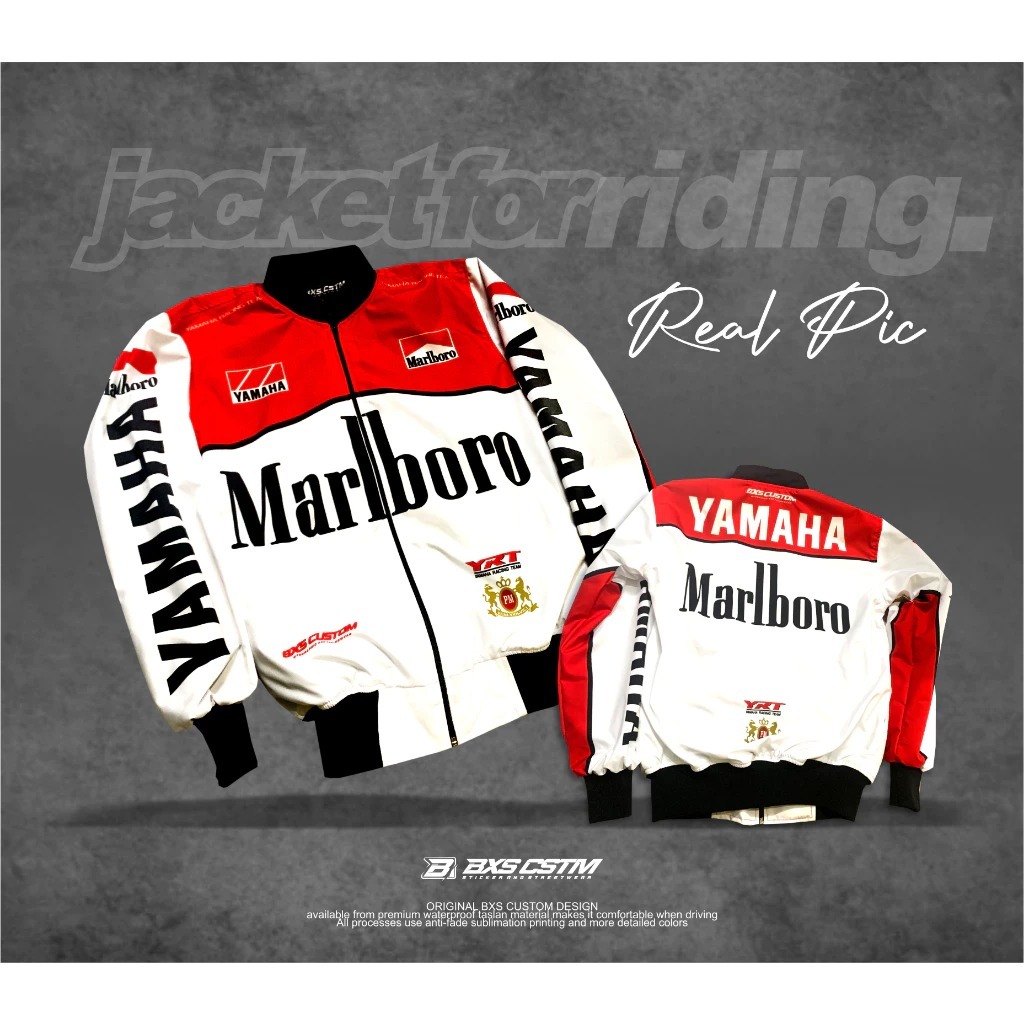 JAKET MOTOR PREMIUM TEAM YAMAHA VINTAGE