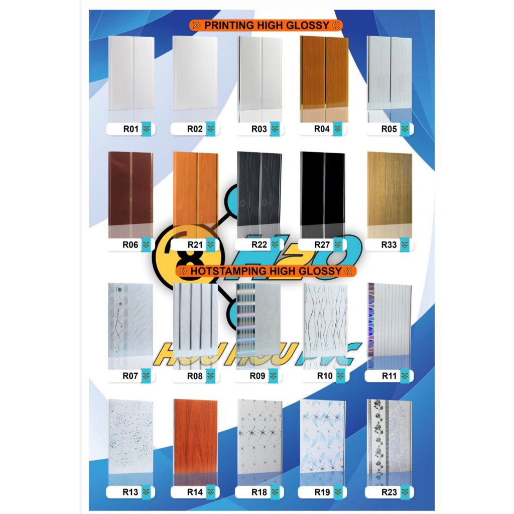 PLAFON PVC | MERK H20 PANJANG 4M ( MEDAN )