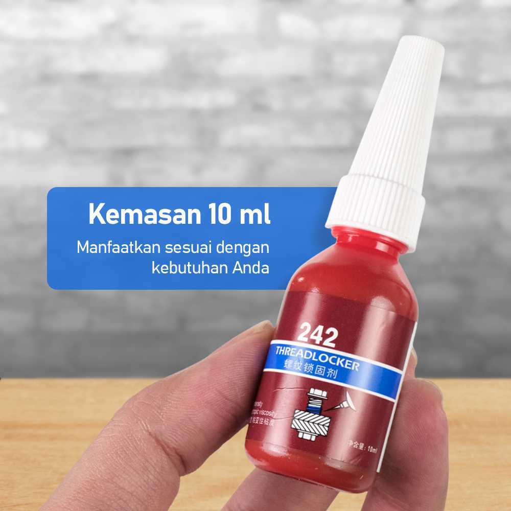 Lem Biru Blue Threadlocker Anaerobic Glue 242